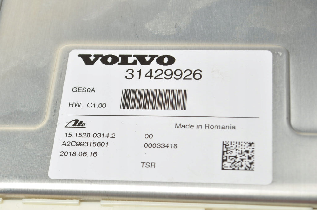 ACTIVE SUSPENSION CONTROLLER MODULE VOLVO XC60 II 31429926