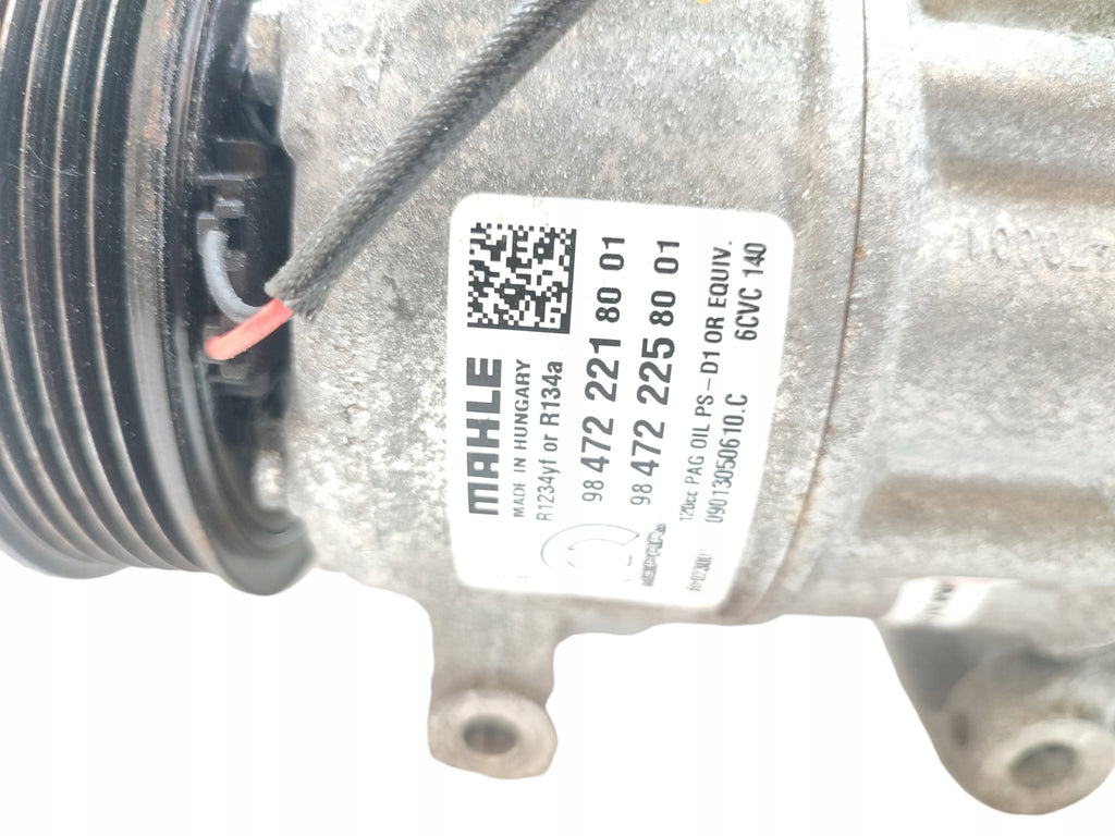 AIR CONDITIONING COMPRESSOR OPEL ASTRA L 1.2 T 131HP 96kW 9847222180 9847222580