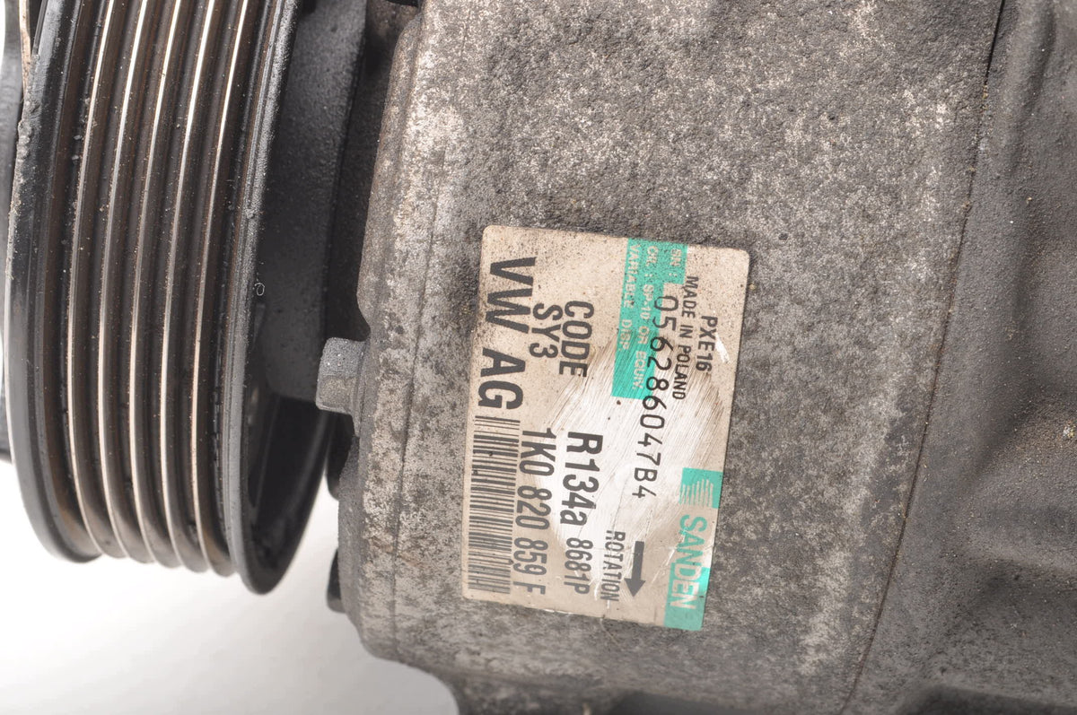 AIR CONDITIONING COMPRESSOR VOLKSWAGEN PASSAT B6 JETTA V 1.9 TDI 1K0820859F