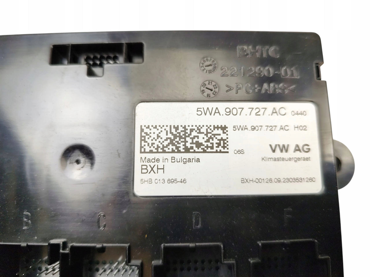 AIR CONDITIONING CONTROLLER MODULE SKODA OCTAVIA IV AUDI A3 8Y 5WA907727AC