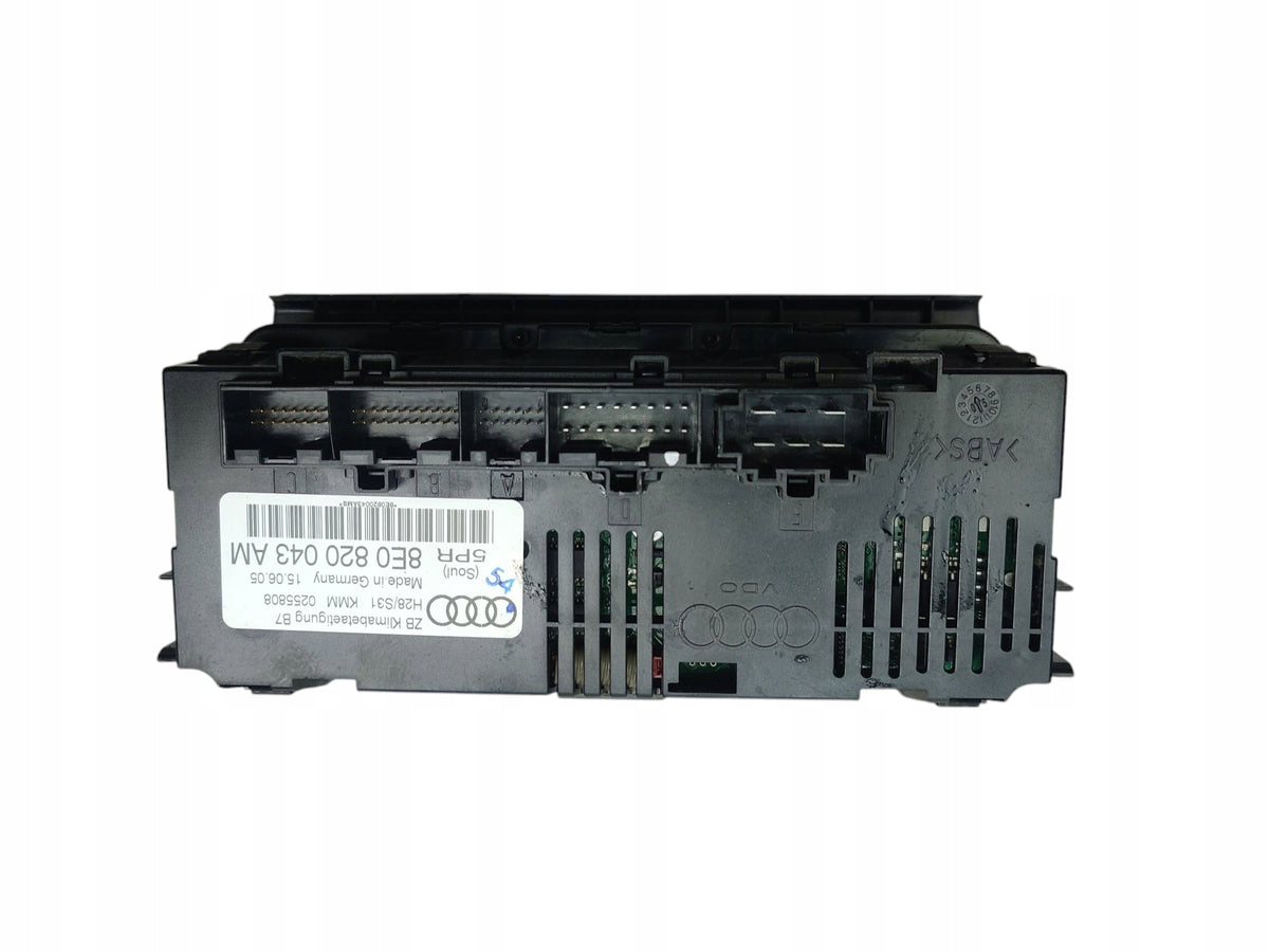 AIR CONDITIONING PANEL AUDI A4 B7 (2004-2008) 8E0820043AM