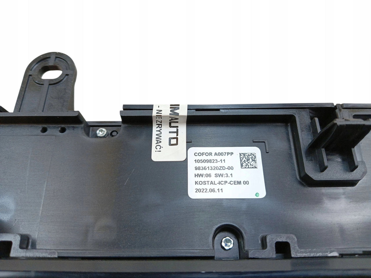 AIR CONDITIONING PANEL CITROEN C5 X C5X (21-) 98361320ZD