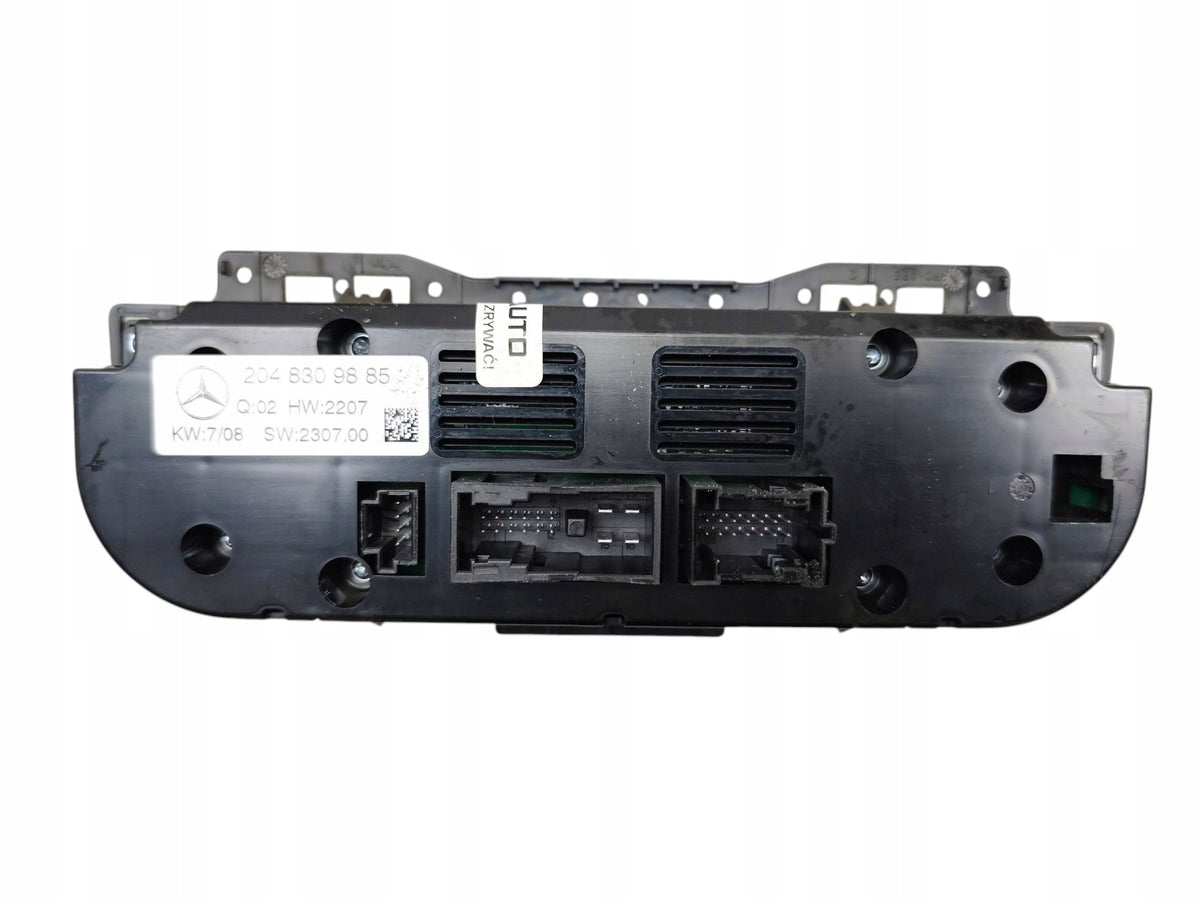 AIR CONDITIONING PANEL MERCEDES C W204 (2007-2011) 2048309885 EUROPE