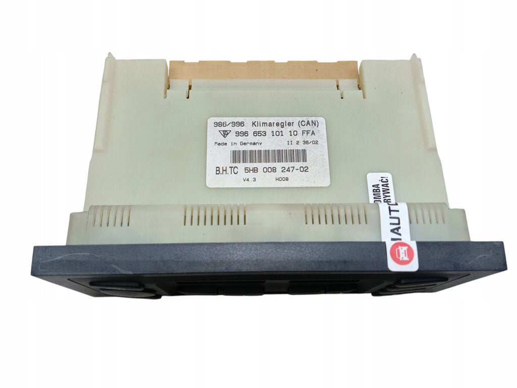 AIR CONDITIONING PANEL PORSCHE BOXSTER AND 986 911 996 LIFT 99665310110