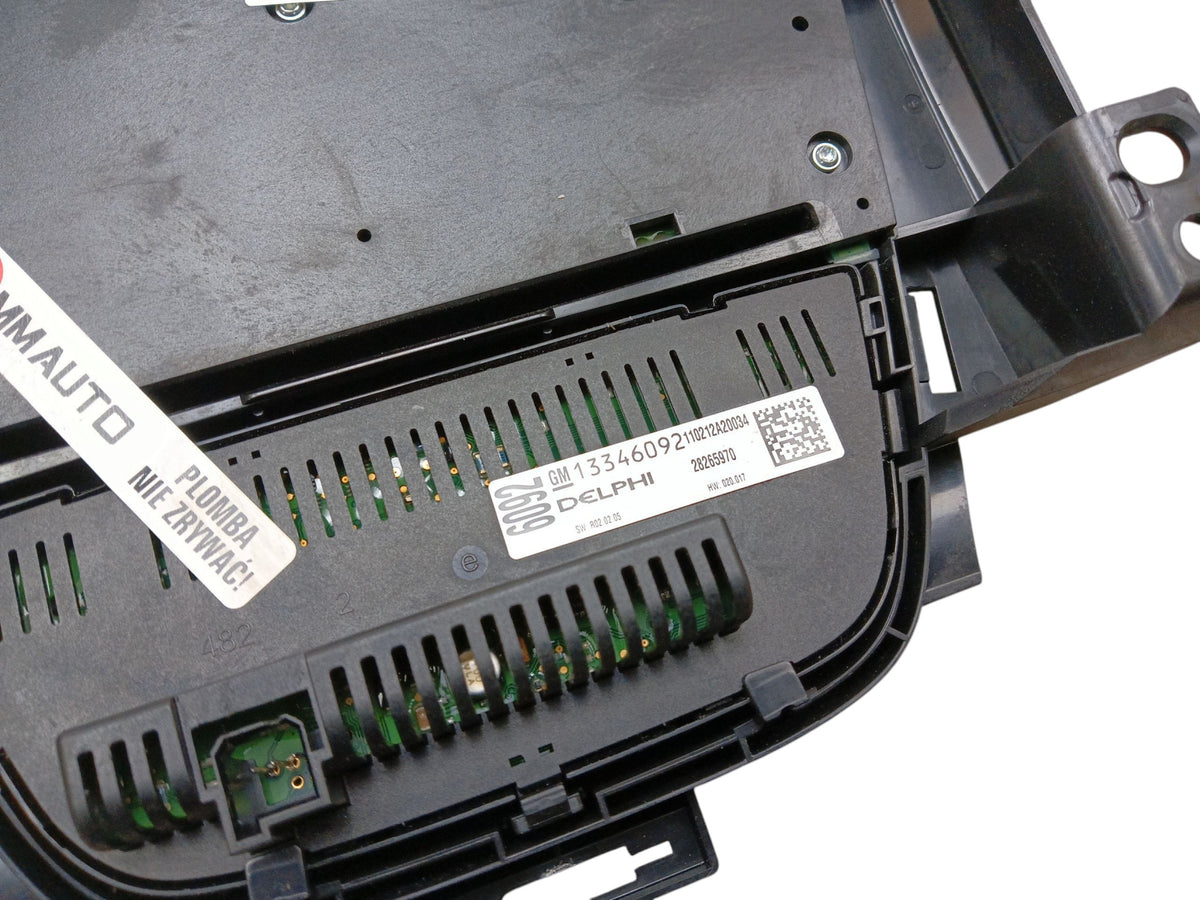 AIR CONDITIONING RADIO PANEL OPEL ASTRA iv J (2009-2012) 13346052 13346092