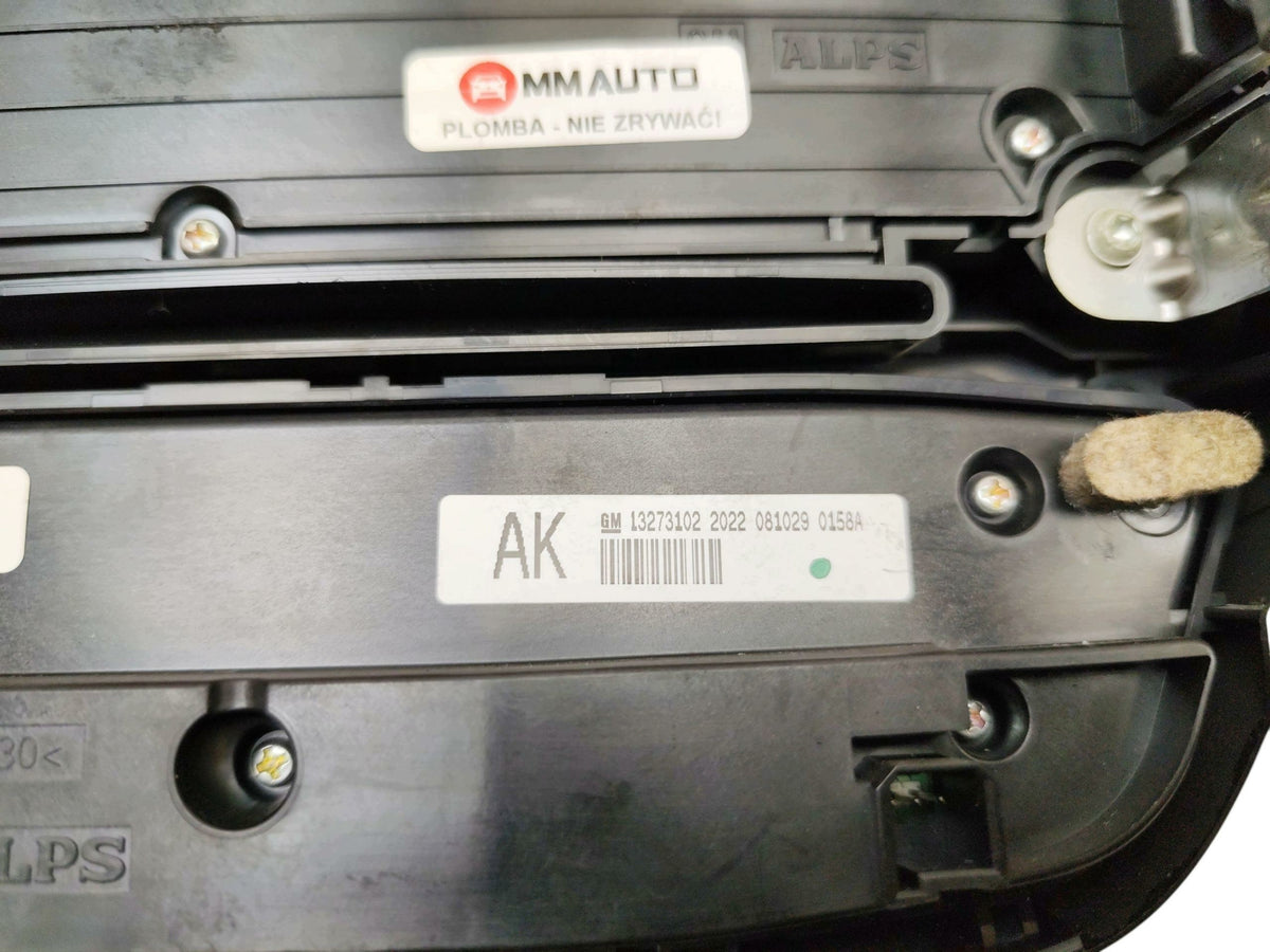AIR CONDITIONING RADIO PANEL OPEL INSIGNIA A (2008-2013) 13273254 13273102