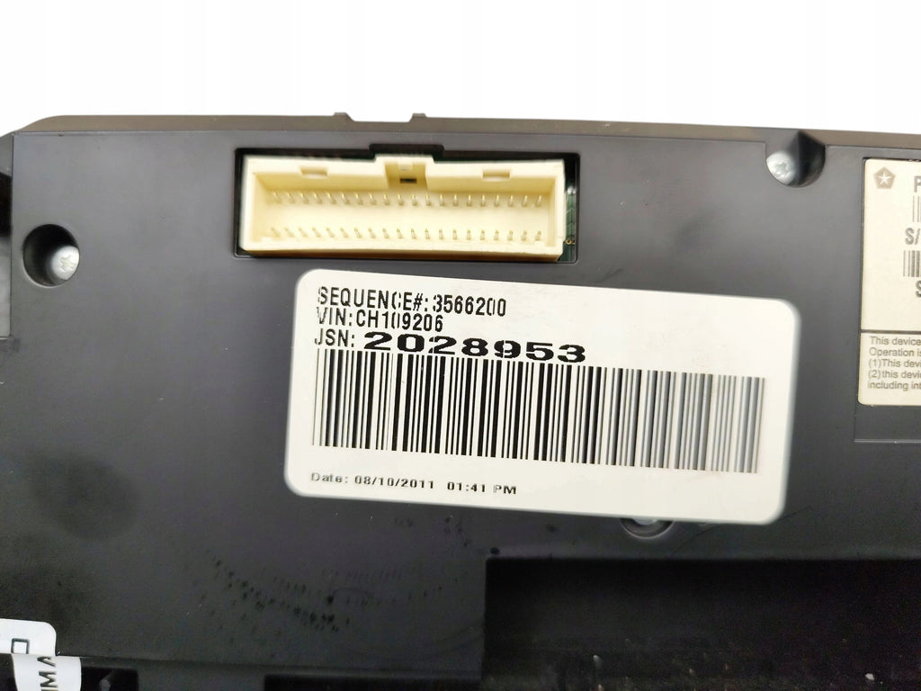 AIR CONDITIONING SUPPLY PANEL DODGE CHARGER II (2010-2014) 1QH08DX9AE