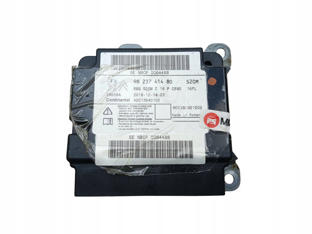 AIRBAG MODULE PEUGEOT RIFTER PARTNER BERLINGO IV (2018-2023) 9823741480
