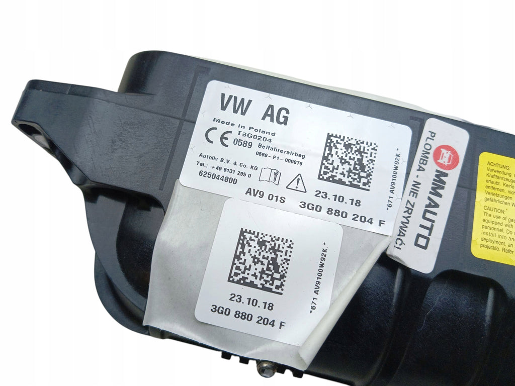 AIRBAG PASSENGER CUSHION VW PASSAT B8 ARTEON 3G0880204F