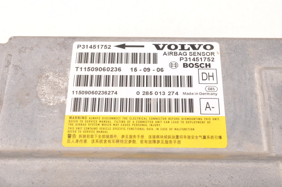 AIRBAG SENSOR VOLVO V60 AND S60 II XC60 AND 31451752