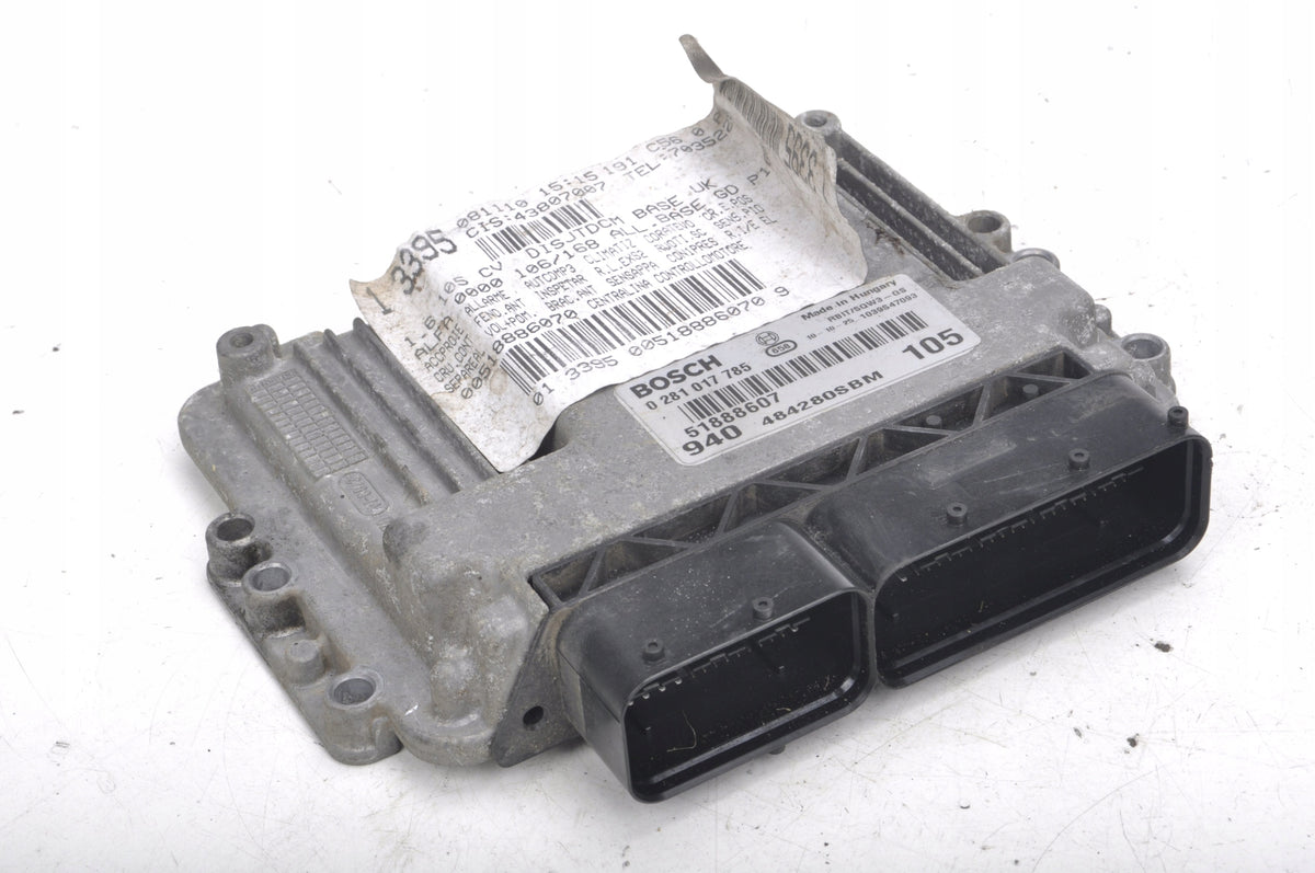 ALFA ROMEO GIULIETTA COMPUTER ENGINE DRIVER 51888607 0281017785