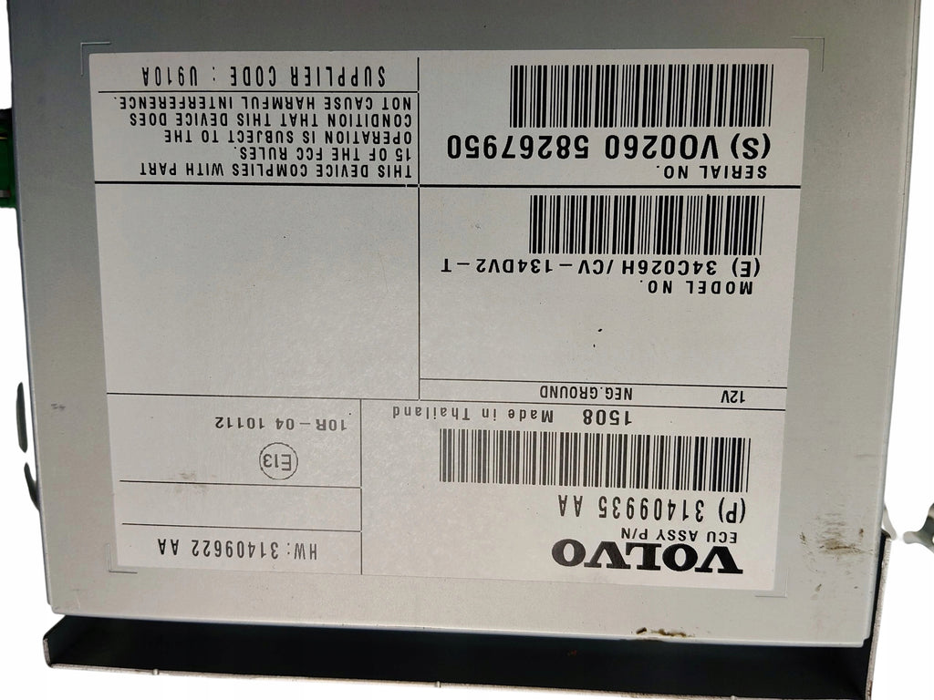 AMPLIFIER VOLVO S60 II 31409935AA
