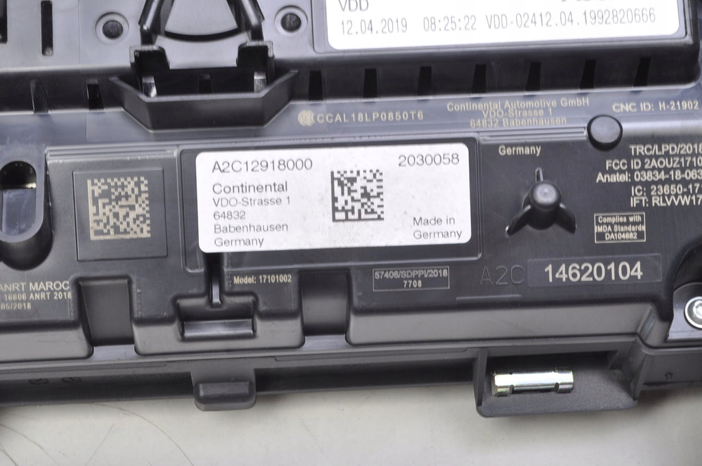AUDI A1 II 82A 1.0 TFSI COUNTER CLOCKS 82A920710