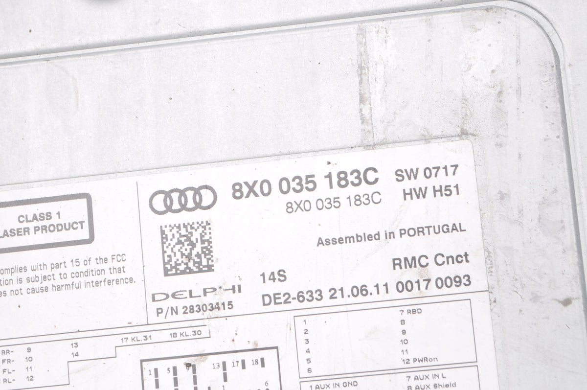 AUDI A1 RADIO NAVIGATION 8X0035183C