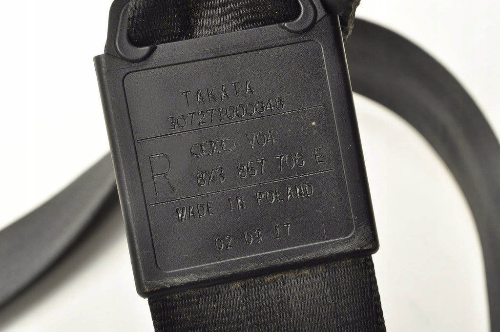AUDI A1 SEAT BELT RIGHT FRONT 8X3857706E HB 5D