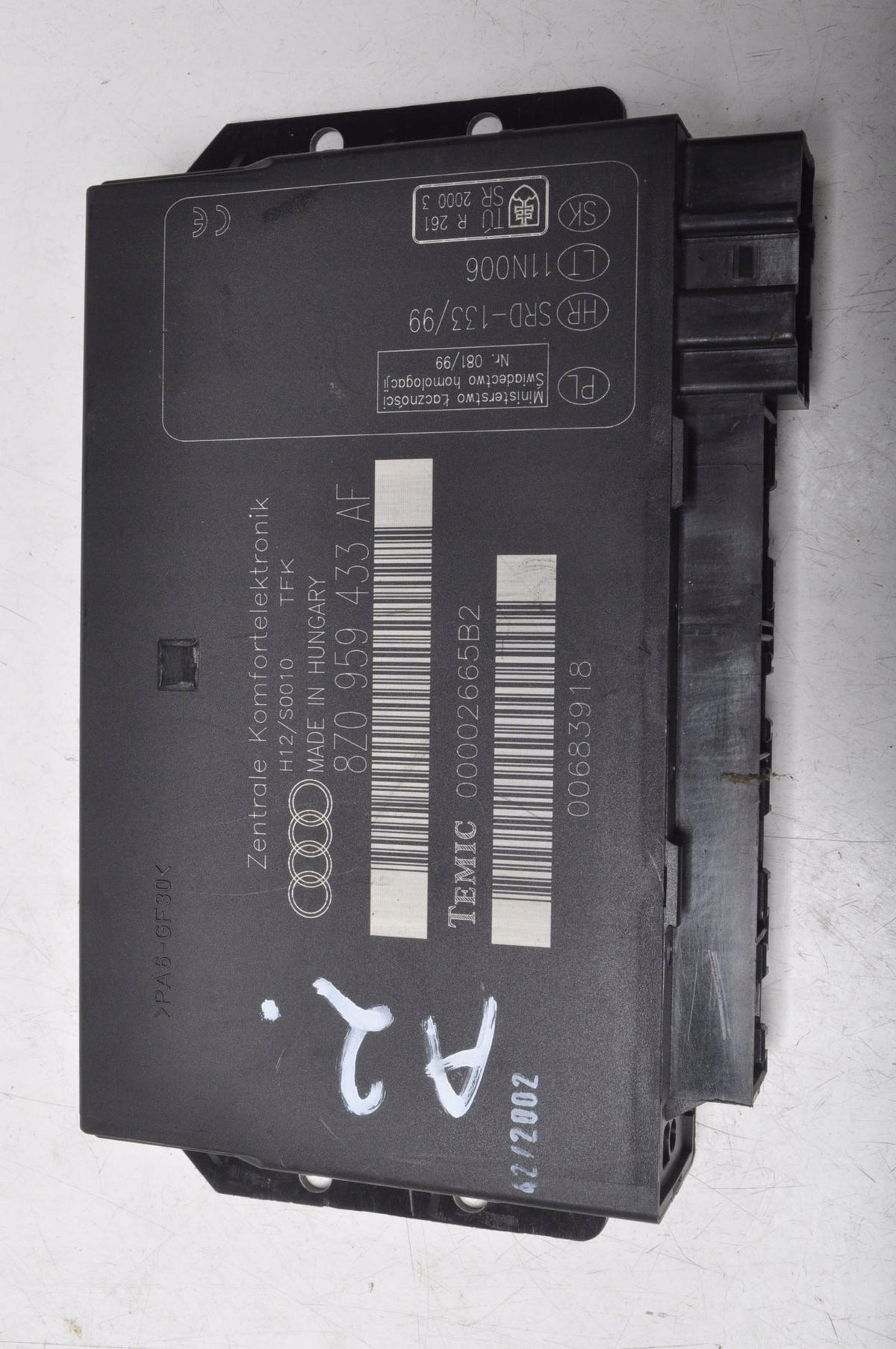 AUDI A2 COMFORT MODULE 8Z0959433AF