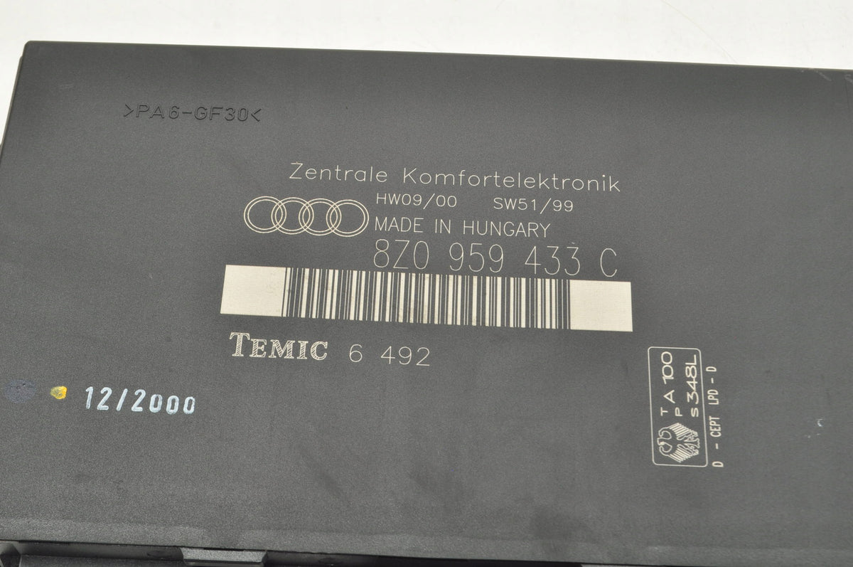 AUDI A2 COMFORT MODULE 8Z0959433C