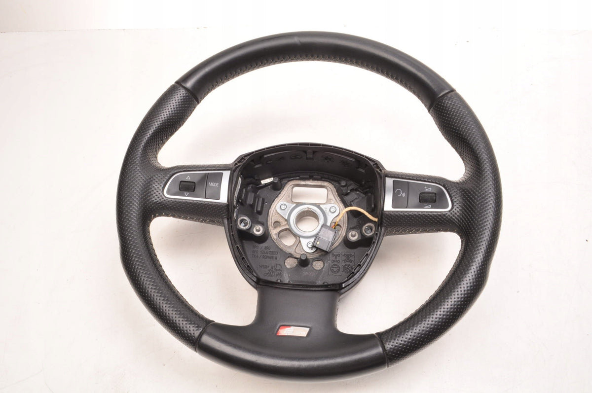 AUDI A3 8P LIFT S-LINE MULTIFUNCTION LEATHER STEERING WHEEL 8P0419091DT