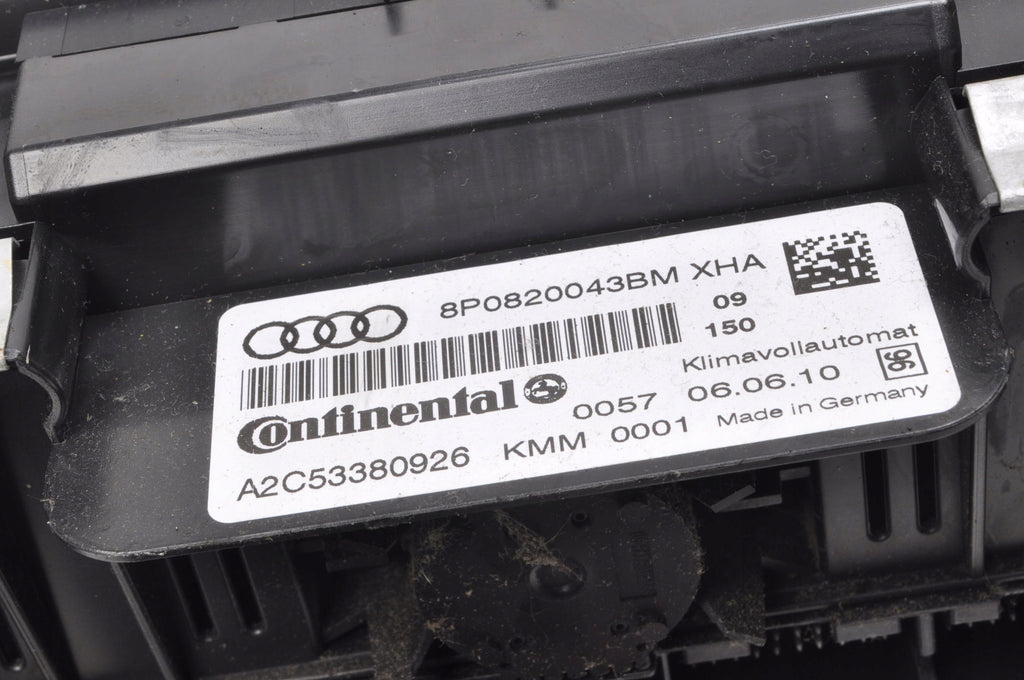 AUDI A3 8P PANEL AIR CONDITIONING SWITCH LIFT 8P0820043BM