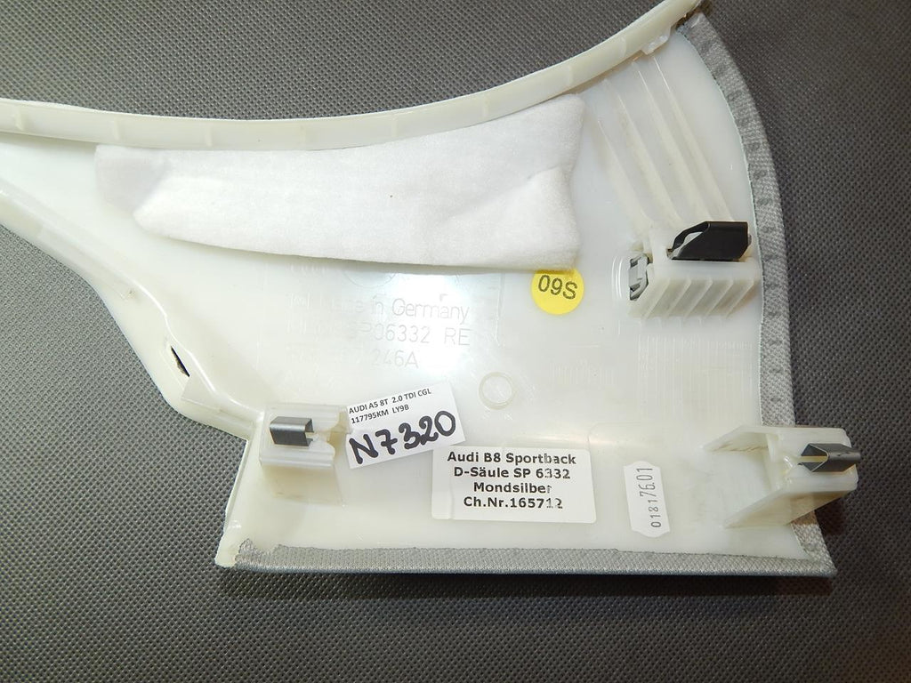 AUDI A5 8T POST COVER RIGHT REAR 8T8867246A