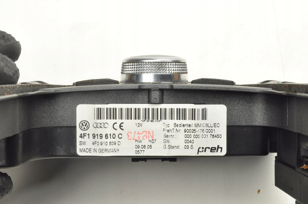 AUDI A6 C6 CENTER RADIO CONTROL PANEL 4F1919610C