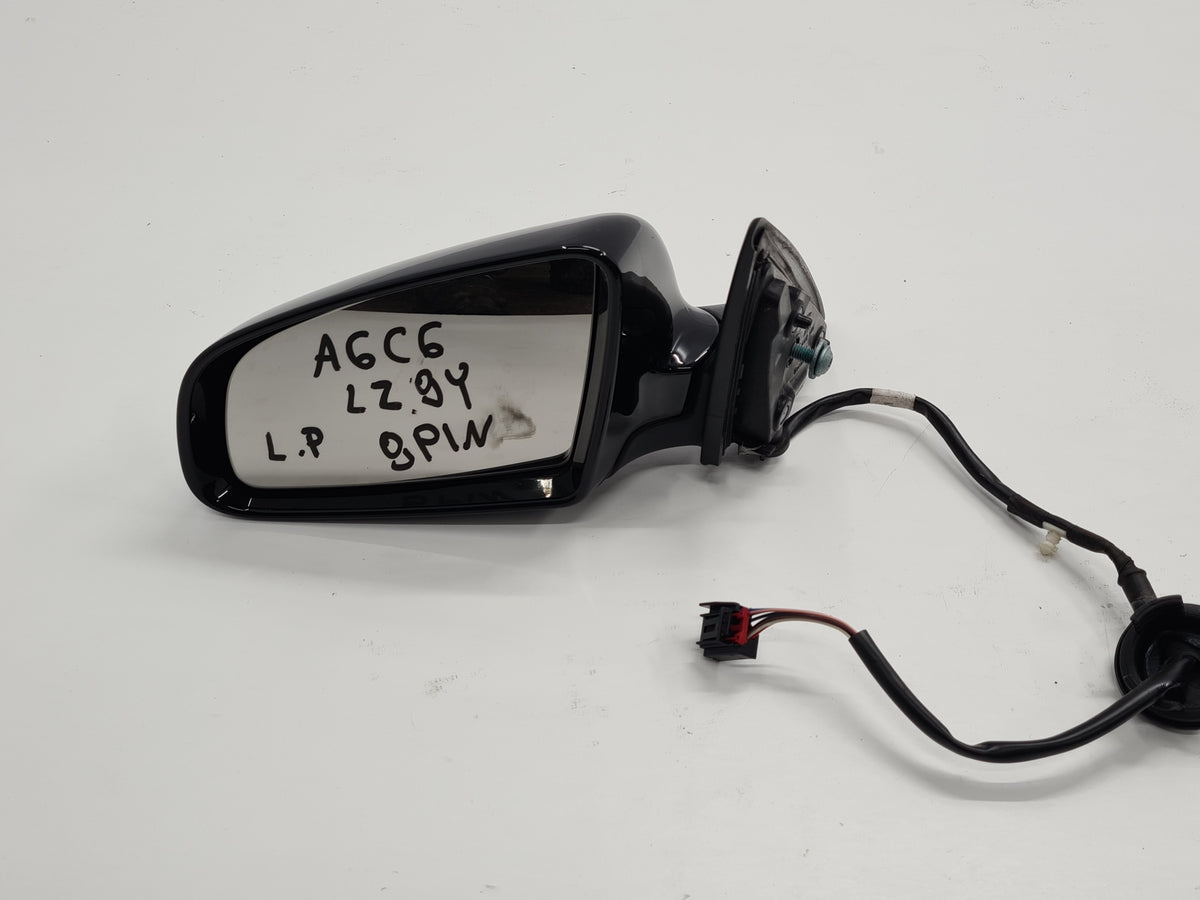 AUDI A6 C6 MIRROR LEFT 9PIN LZ9Y ENGLISH