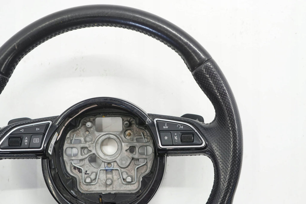 AUDI A6 C7 13R STEERING WHEEL LEATHER MULTI BLADES S-LINE 8X0419091M