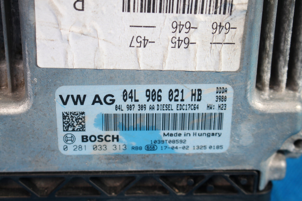AUDI A6 C7 2.0 TDI DDDA ENGINE COMPUTER EDC17 04L906021HB 0281033313 2017R