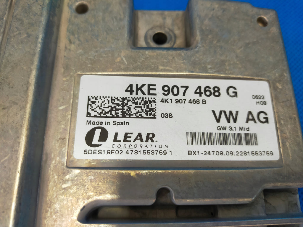 AUDI A6 C8 4K 2023R SEDAN S-LINE MODULE GATEWAY CONTROLLER 4KE907468G