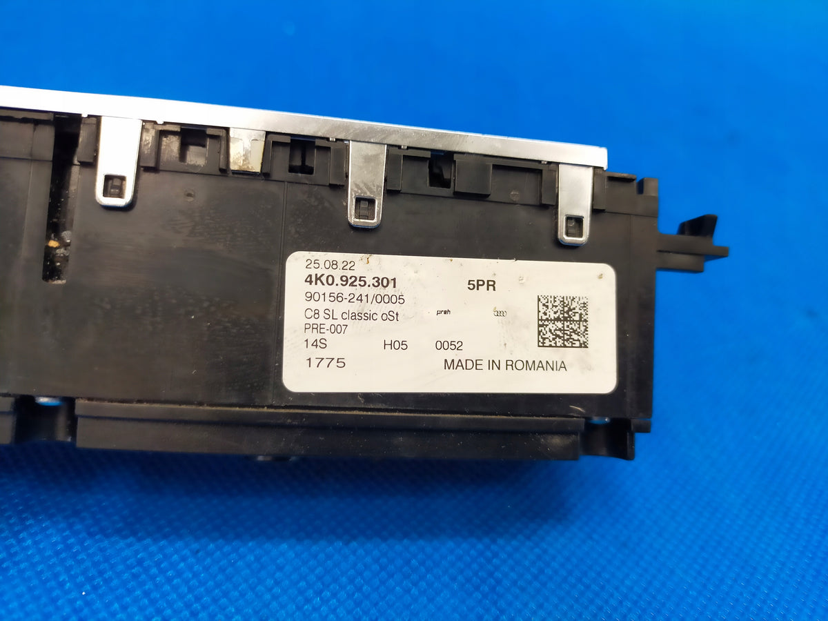 AUDI A6 C8 4K 2023R SEDAN S-LINE SWITCH PANEL 4K0925301