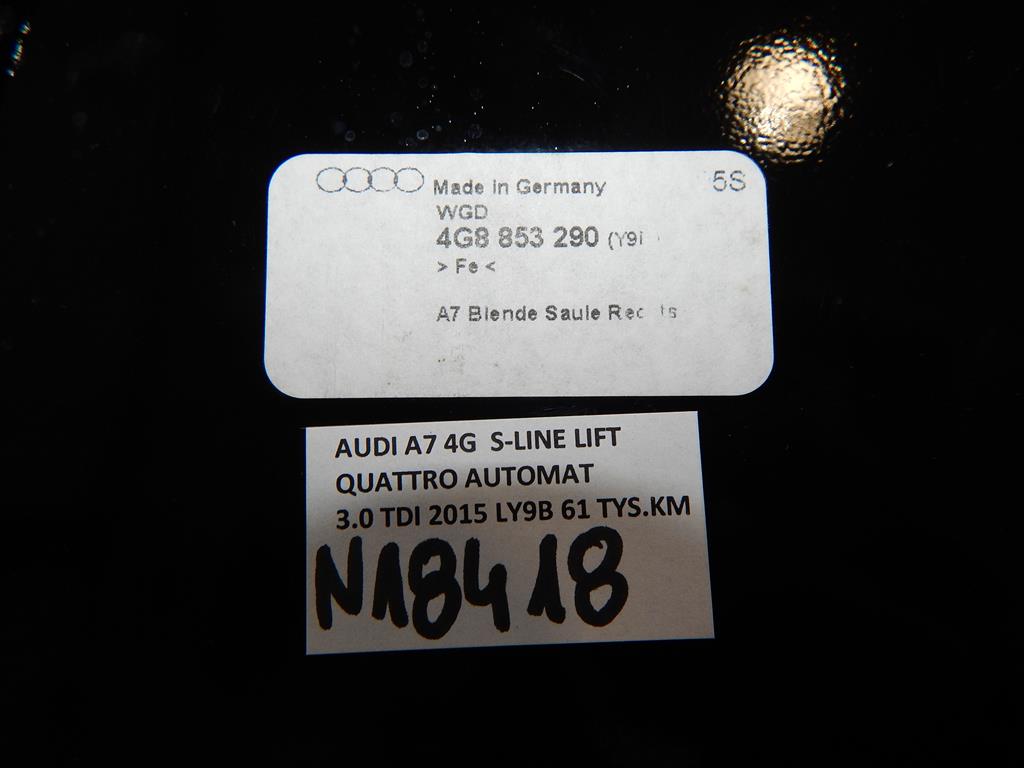 AUDI A7 4G COVER POST COVER RIGHT 4G8853290