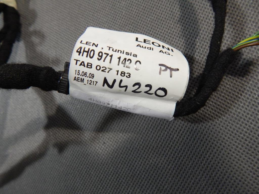 AUDI A8 D4 4H DOOR HARNESS RIGHT REAR 4H0971142C