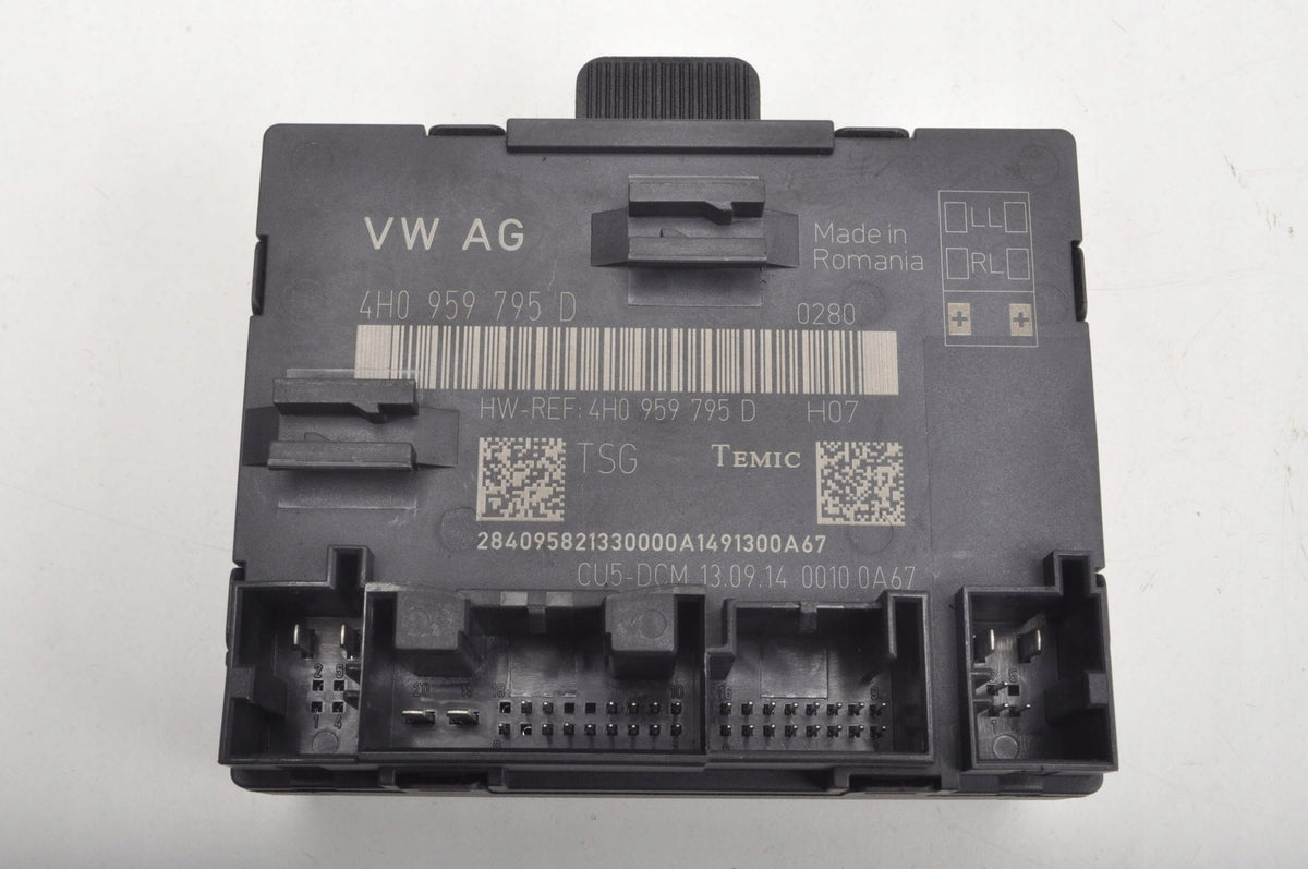 AUDI A8 D4 DOOR MODULE LEFT REAR 4H0959795D