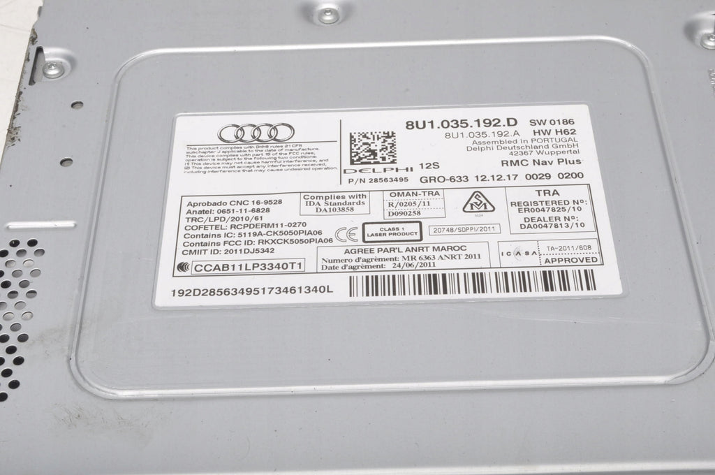 AUDI Q3 AND RADIO NAVIGATION 8U1035192D LIFT