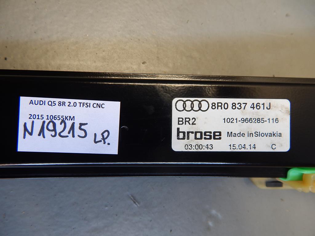 AUDI Q5 8R LIFT MECHANISM LEFT FRONT 8R0837461J