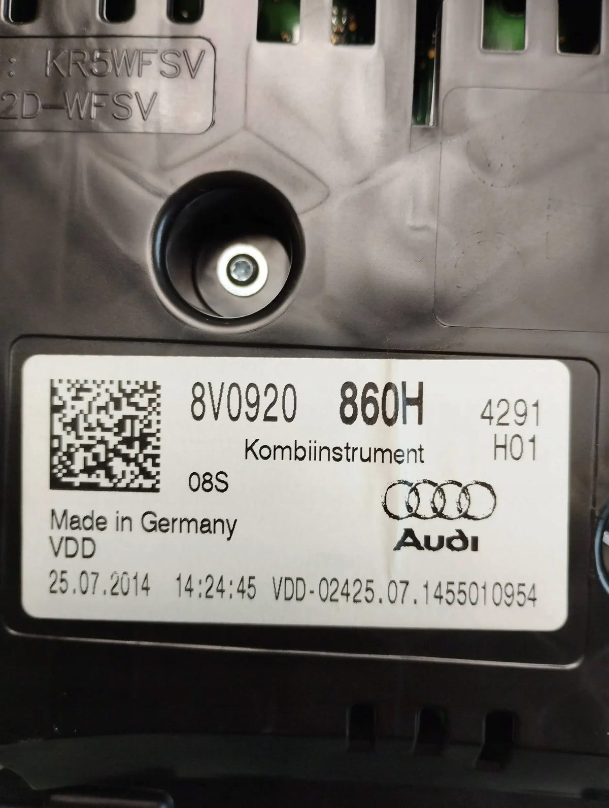 Audi A3 8V 1.6 tdi counter clocks 8V0920860H