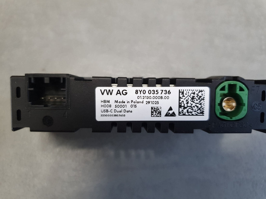 Audi A3 8Y USB port 8Y0035736