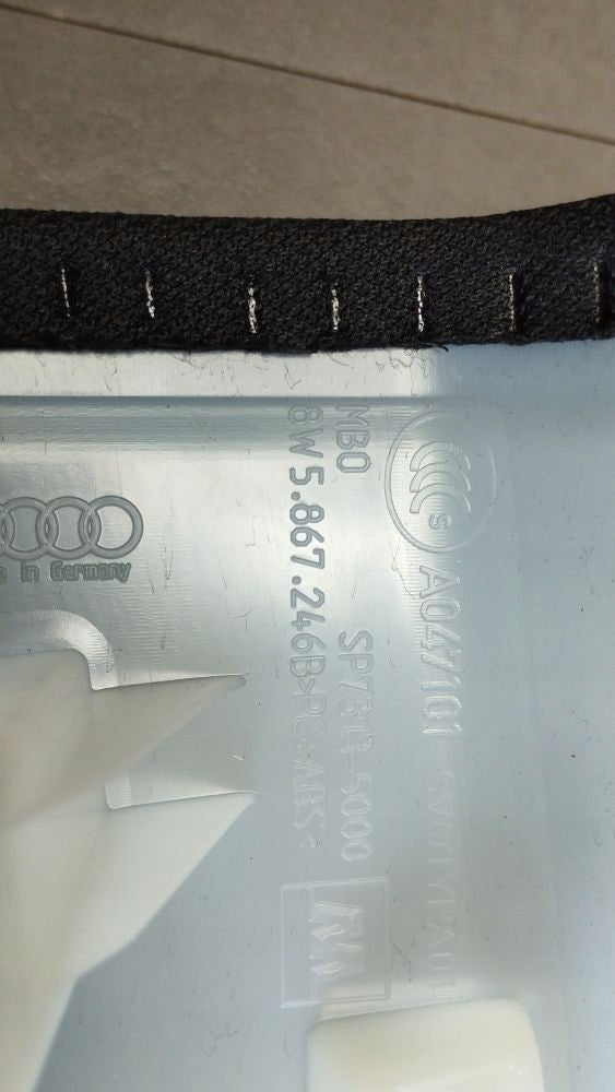 Audi A4 S4 B9 8W Post cover B top 8W5867246B