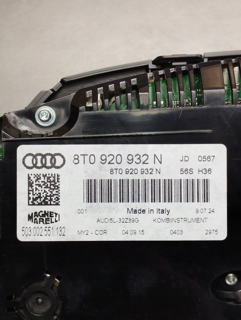 Audi A5 8T COUNTER GAMES 8T0920932N