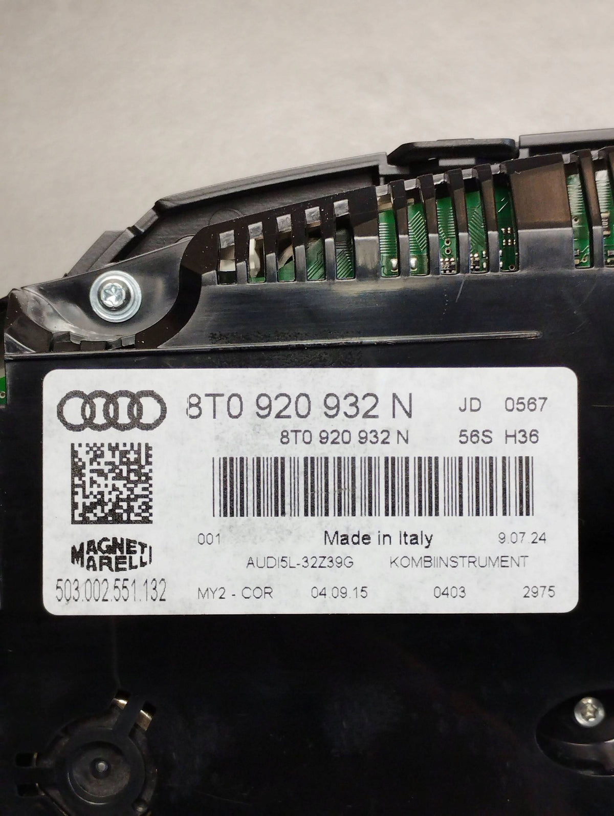 Audi A5 8T COUNTER GAMES 8T0920932N