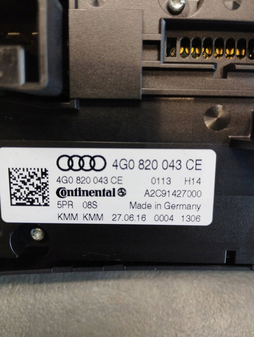 Audi A6 C7 4G 2016 AIR CONDITIONING PANEL 4G0820043CE