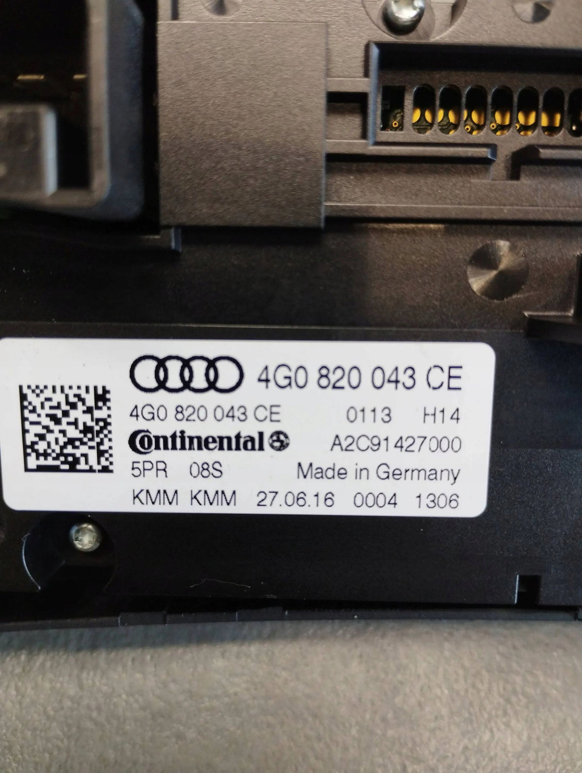 Audi A6 C7 4G 2016 AIR CONDITIONING PANEL 4G0820043CE