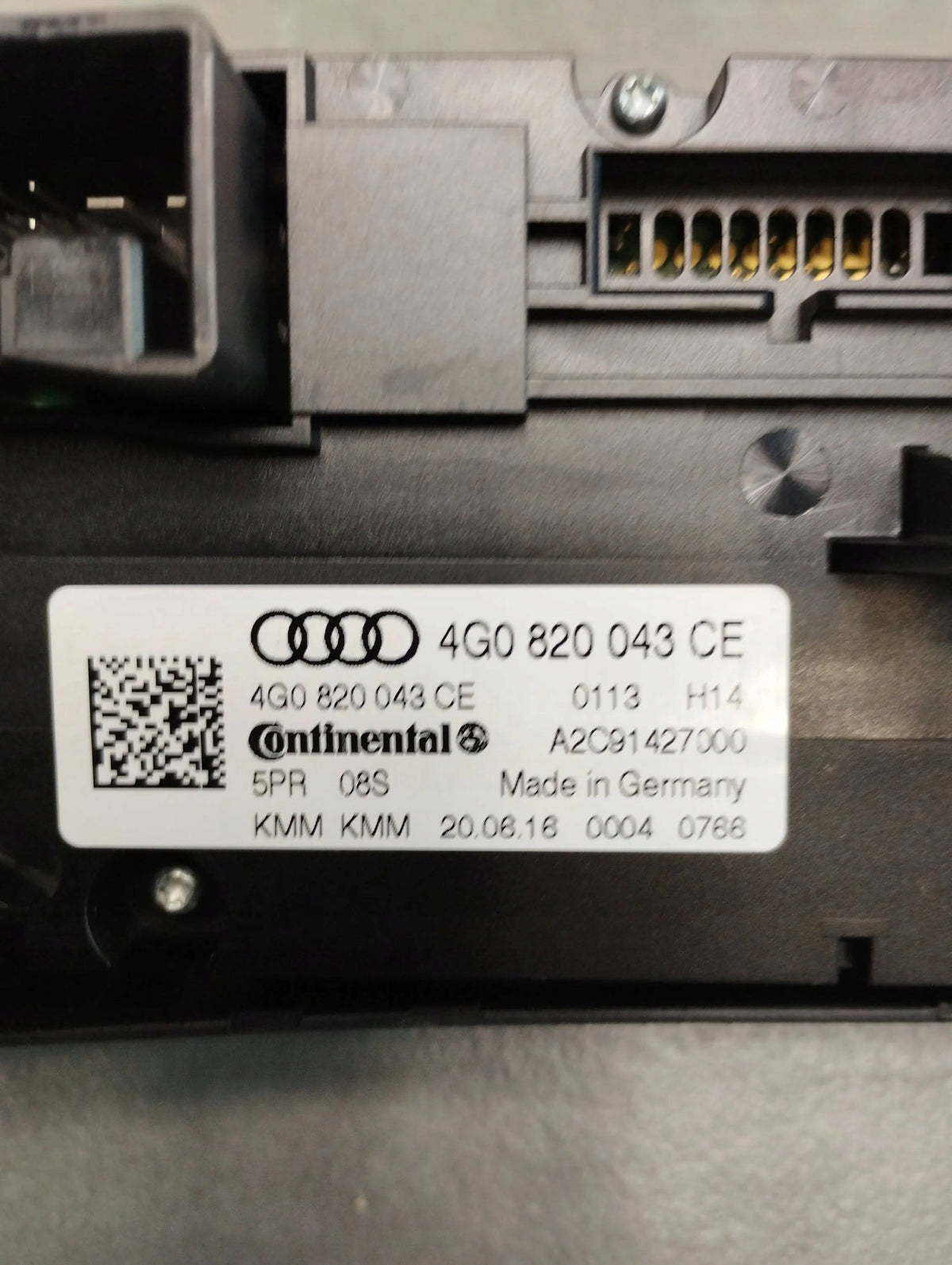 Audi A6 C7 4G AIR CONDITIONING PANEL 4G0820043CE