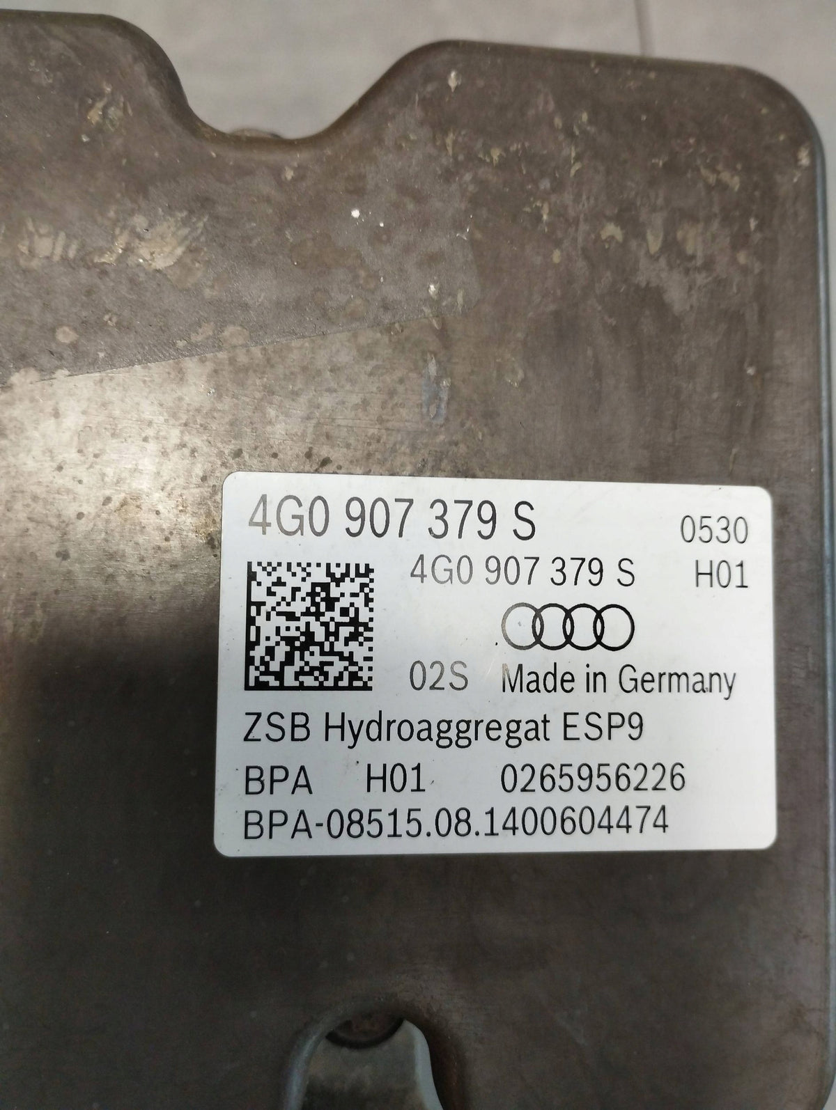 Audi A7 4G 2016 3.0 TDI PUMP DRIVER ABS 4G0907379S