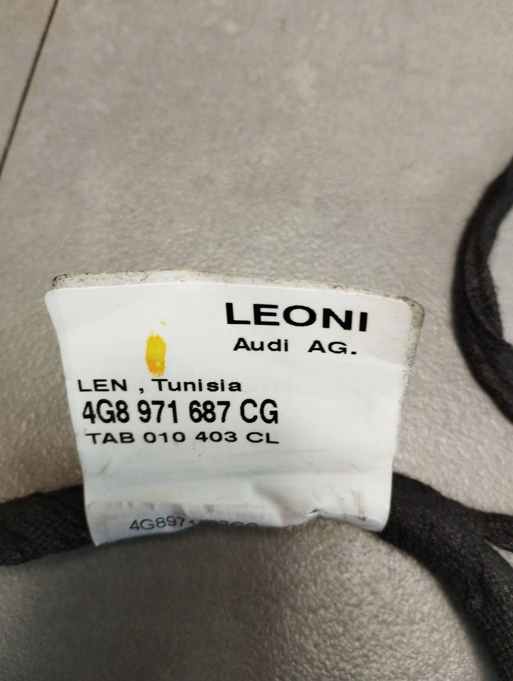 Audi A7 4G 2016 DOOR HARNESS LEFT REAR 4G8971687CG