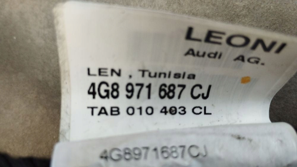 Audi A7 4G 2016 DOOR HARNESS LEFT REAR 4G8971687CJ