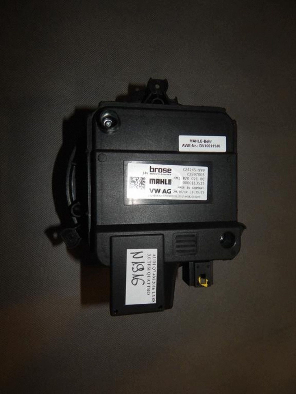Audi Q7 4M Air supply blower 4M1820021 EUROPE