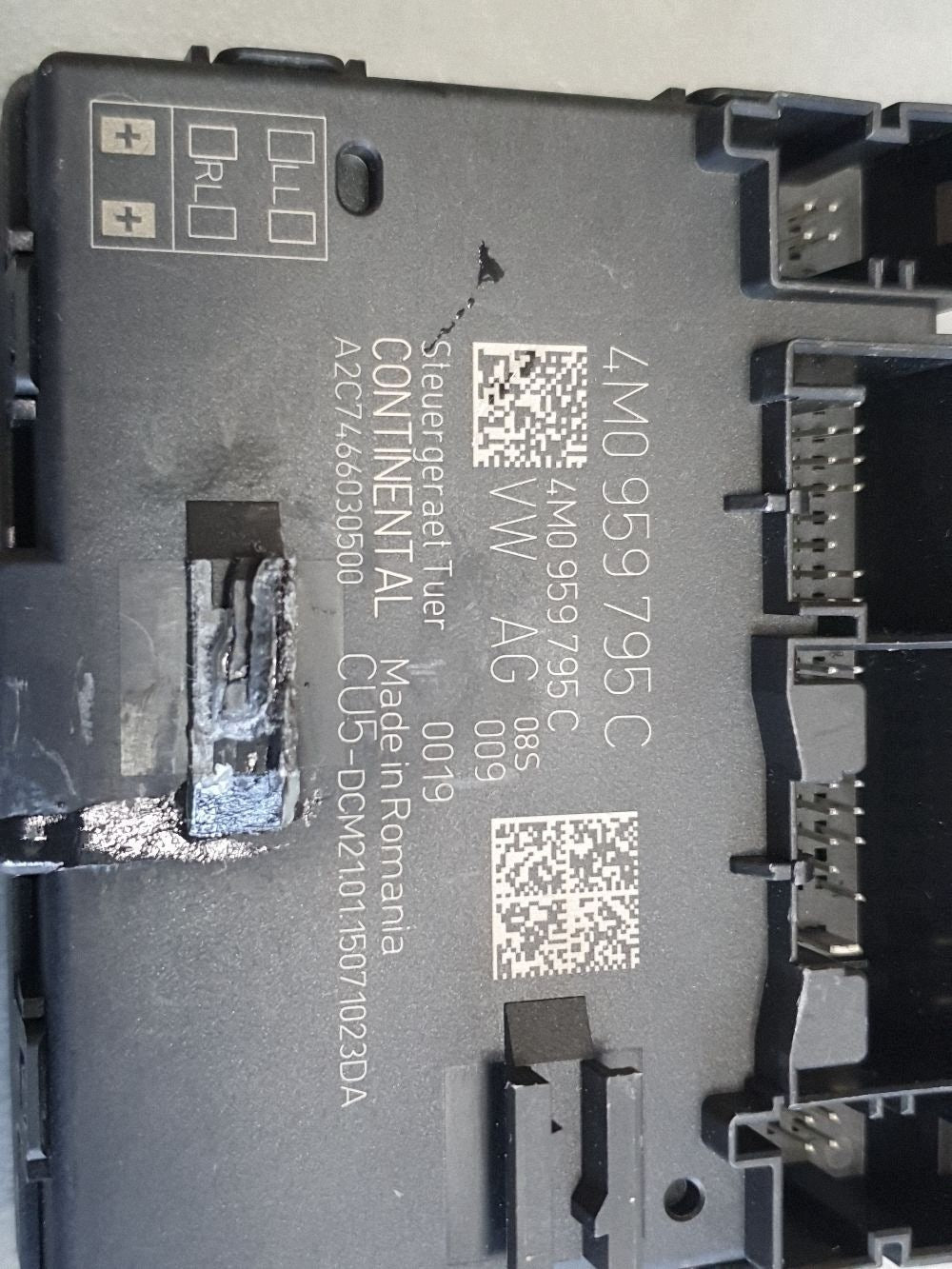 Audi Q7 4M Door module right rear 4M0959795C
