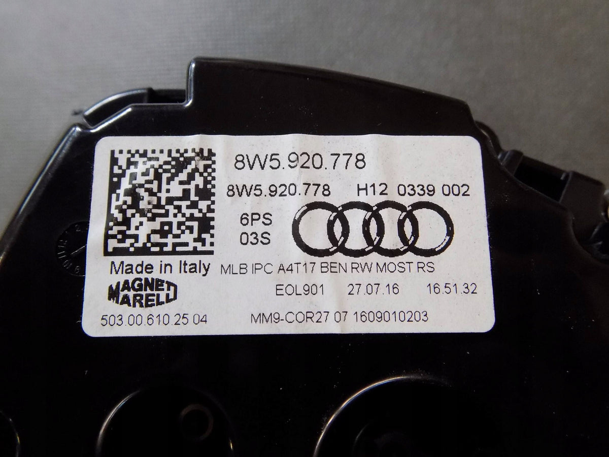 Audi RS5 8W Counter clocks 8W5920778