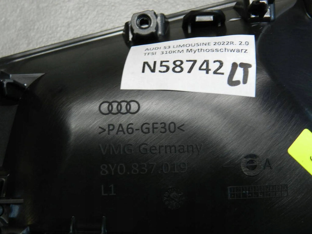 Audi S3 A3 8Y DOOR HANDLE EXT LEFT REAR 8Y0837019